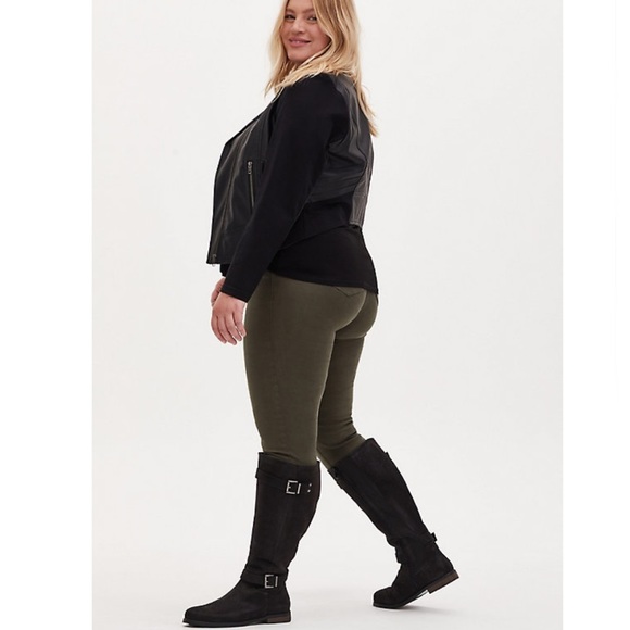 TORRID BOOTS NWT FAUX LEATHER DUAL BUCKLE KNEE-HIGH BOOTS - Picture 8 of 14